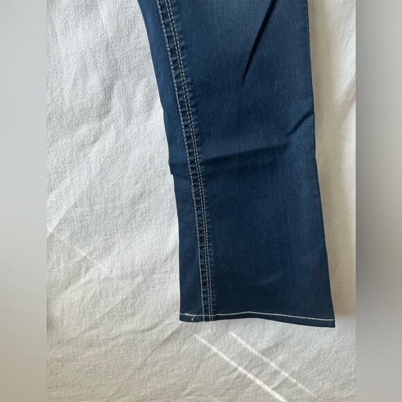 Seven7 For All Mankind Rocker Slim Sz 10 Jeans Sequence Pockets - Picture 4 of 10